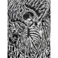 Футболка с длинным рукавом 3XL XTREME COUTURE by AFFLICTION Men LONG SLEEVE THERMAL Shirt ACCUSER Skull Biker MMA Black
