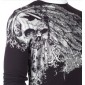Футболка с длинным рукавом 3XL XTREME COUTURE by AFFLICTION Men LONG SLEEVE THERMAL Shirt ANTIQUATED Tattoo Biker