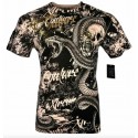 Футболка 3XL Xtreme Couture by AFFLICTION Men T-Shirt BLACKTOOTH Skull Biker