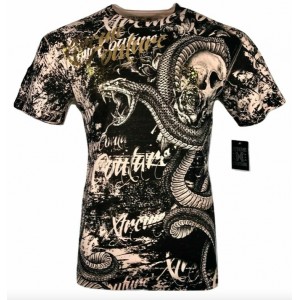 Футболка 3XL Xtreme Couture by AFFLICTION Men T-Shirt BLACKTOOTH Skull Biker