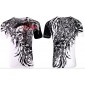 Футболка 4XL Xtreme Couture by AFFLICTION Men T-Shirt BRUTAL COMBAT White Skull Biker Tattoo
