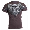 Футболка 3XL Xtreme Couture by AFFLICTION Men T-Shirt CARDIAC Skull Tattoo Biker