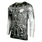 Футболка с длинным рукавом 3XL XTREME COUTURE by AFFLICTION Men LONG SLEEVE THERMAL Shirt CATACOMBS Skull Biker White