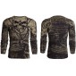 Футболка с длинным рукавом 3XL XTREME COUTURE by AFFLICTION Men LONG SLEEVE THERMAL Shirt KILLER Crewneck Skull Tattoo