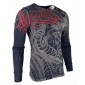 Футболка с длинным рукавом 3XL Archaic AFFLICTION Men LONG THERMAL Shirt DRAGON RANGE Biker Black