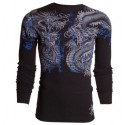 Футболка с длинным рукавом 3XL XTREME COUTURE by AFFLICTION Men LONG SLEEVE THERMAL Shirt DOUBLE UP Dragons