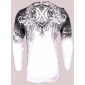 Футболка с длинным рукавом 3XL XTREME COUTURE by AFFLICTION Men LONG SLEEVE THERMAL Shirt LEGENDARY Biker White