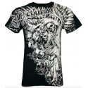 Футболка 4XL Xtreme Couture by AFFLICTION Men T-Shirt NEMESIS Skulls Biker Black