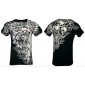 Футболка 4XL Xtreme Couture by AFFLICTION Men T-Shirt NEMESIS Skulls Biker Black