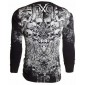 Футболка с длинным рукавом 3XL XTREME COUTURE by AFFLICTION Men LONG SLEEVE THERMAL Shirt OFFERING Black Skull Biker