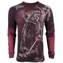 Футболка с длинным рукавом 3XL XTREME COUTURE by AFFLICTION Men LONG SLEEVE THERMAL Shirt RELINQUISH Skull Wings