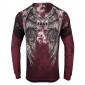 Футболка с длинным рукавом 3XL XTREME COUTURE by AFFLICTION Men LONG SLEEVE THERMAL Shirt RELINQUISH Skull Wings