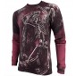 Футболка с длинным рукавом 3XL XTREME COUTURE by AFFLICTION Men LONG SLEEVE THERMAL Shirt RELINQUISH Skull Wings