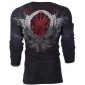 Футболка с длинным рукавом 3XL XTREME COUTURE by AFFLICTION Men LONG SLEEVE THERMAL Shirt ROYAL FAMILY Biker