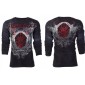 Футболка с длинным рукавом 3XL XTREME COUTURE by AFFLICTION Men LONG SLEEVE THERMAL Shirt ROYAL FAMILY Biker
