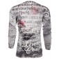 Футболка с длинным рукавом 2XL XTREME COUTURE by AFFLICTION Men LONG SLEEVE THERMAL Shirt TOOTHACHE Biker Black