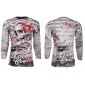 Футболка с длинным рукавом 2XL XTREME COUTURE by AFFLICTION Men LONG SLEEVE THERMAL Shirt TOOTHACHE Biker Black