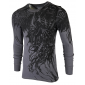 Футболка с длинным рукавом 3XL XTREME COUTURE by AFFLICTION Men LONG SLEEVE THERMAL Shirt WLEDING DEATH Biker