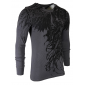 Футболка с длинным рукавом 3XL XTREME COUTURE by AFFLICTION Men LONG SLEEVE THERMAL Shirt WLEDING DEATH Biker