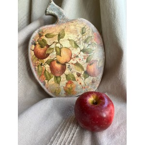 Панно - Кухонная доска «Яблочко» 2 в 1 ручная работа (handmade)
