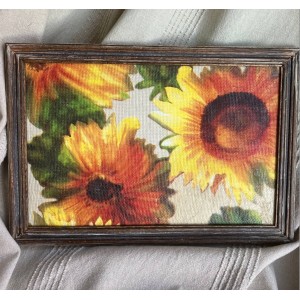 Панно-картина «Подсолнечники» на холсте ручная работа (handmade) 