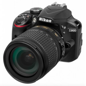 Цифровая фотокамера зеркальная Nikon D3400 + Объектив AF-P 18-55VR kit (VBA490K001)