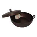 Сотейник TVS terra с двумя ручками и крышкой 24см