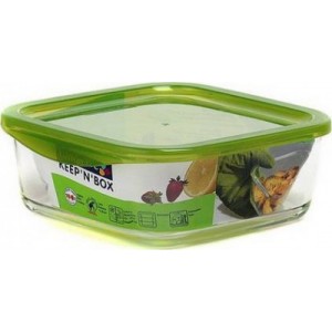 Квадратный стеклянный контейнер Luminarc Keep`n` 1170 ml G8400 (G3252)