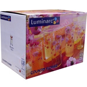 Набор стаканов Luminarc Amsterdam Country Flower 6шт G1958